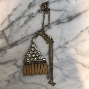 Jcrew Crystal Triangle Pendant